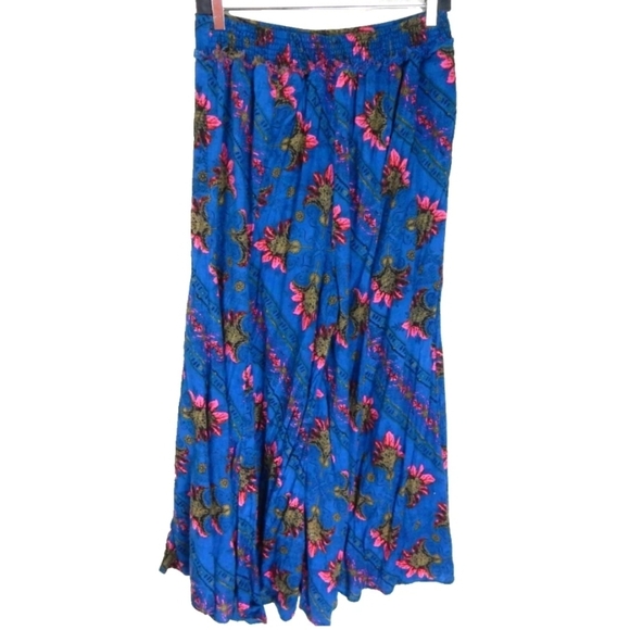 Intimately Free People Blue Wide Leg Flare Pants - Picture 3 of 3